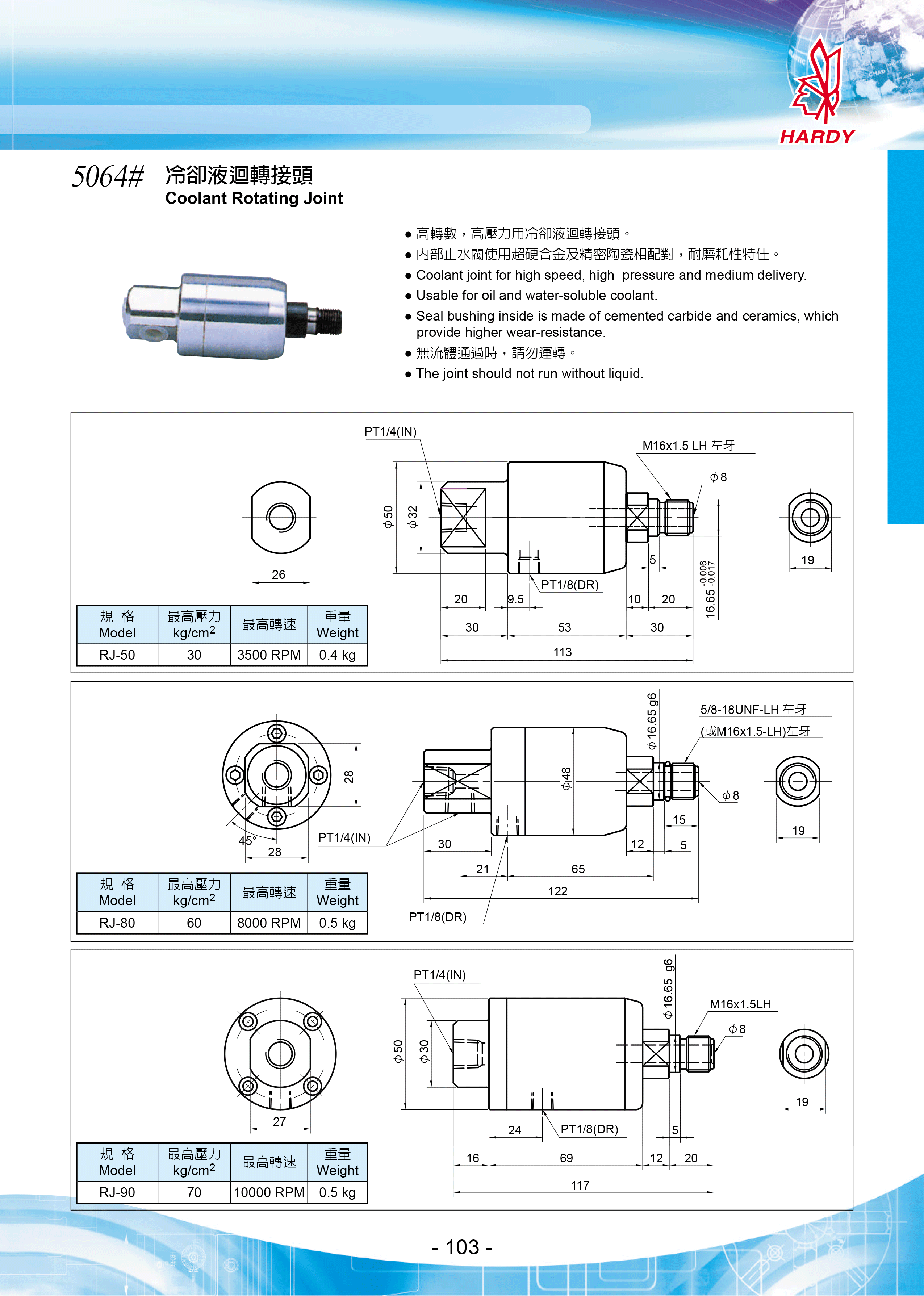 Coolant Rotary Joint in Faridabad, Delhi NCR, India